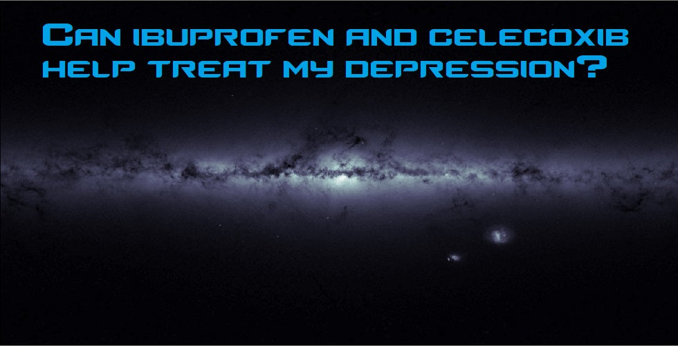Can ibuprofen and celecoxib help treat my depression?